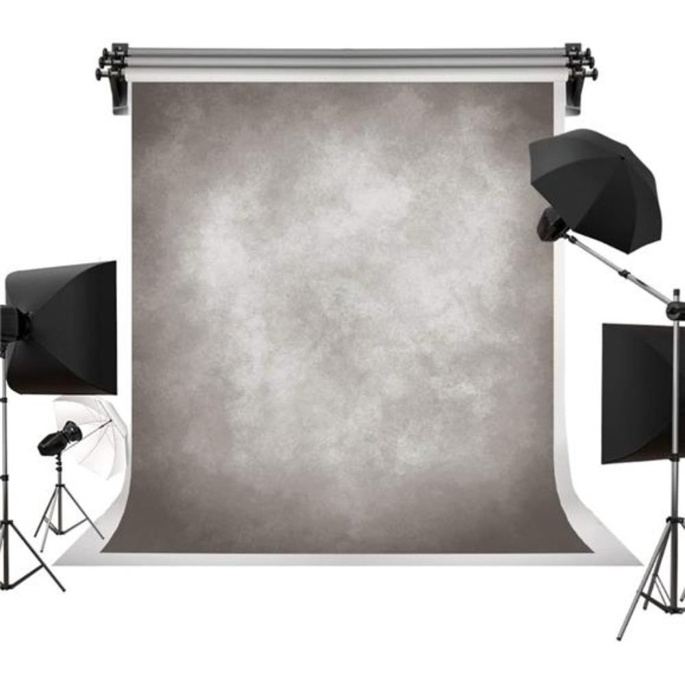 5x7ft Vintage Backdrops Abstract Grey Portrait Photo Backdrop for Photography
